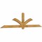 Ekena Millwork Redmond Rough Sawn Timber Gable Bracket, Western Red Cedar, 96"W x 24"H x 2"D x 4"F, 6/12 Pitch GBW096X24X0204RED00RWR - alternate 5